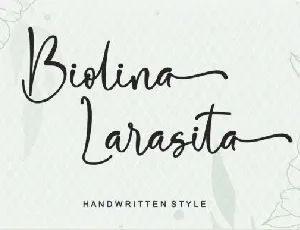 Biolina Larasita font