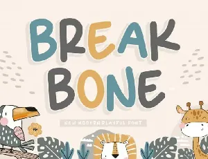 BREAKBONE Modern Playful font