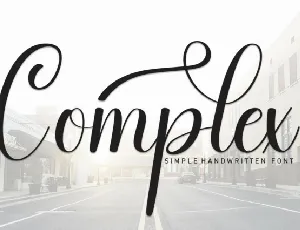 Complex Script font