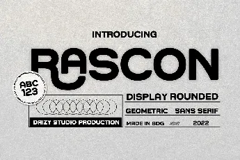 Rascon font