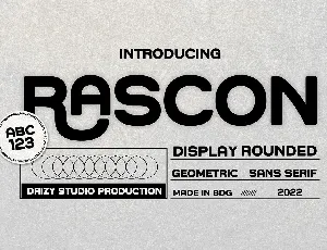 Rascon font