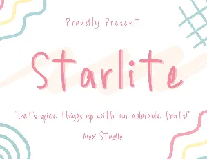 Starlite - Demo font