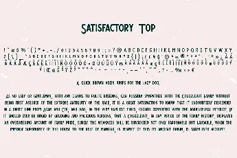 Satisfactory font