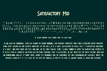 Satisfactory font