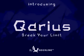 Qarius Demo font