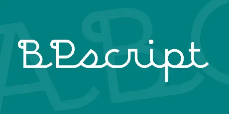 BPscript font