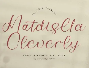 Matdislla Cleverly font