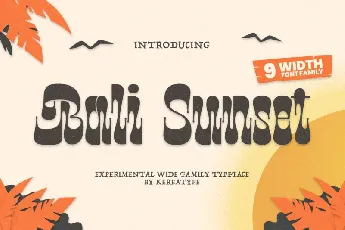 Bali Sunset font