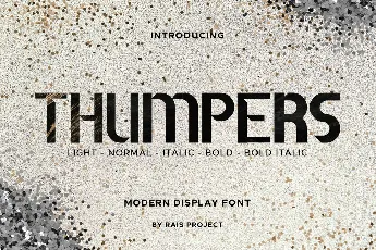 Thumpers font