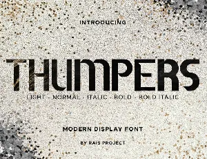 Thumpers font