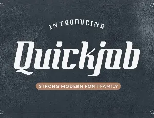 Quickjob Display font