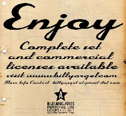 Enjoy font