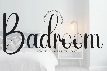 Badroom Script font