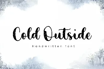 Cold Outside font