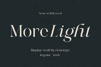 More Light font