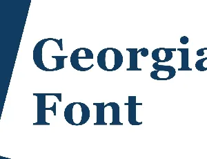 Georgia font