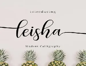 Leisha font