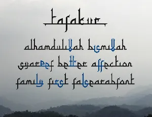 Tafakur font