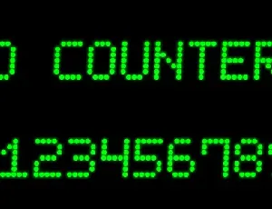 LED Counter 7 font