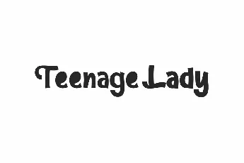 Teenage Lady font