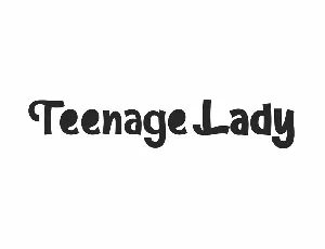 Teenage Lady font