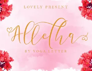 Alletha Calligraphy font