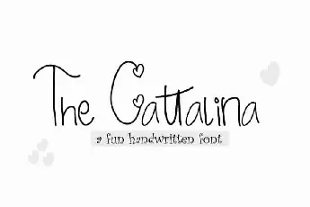 The Cattalina Handwritten font