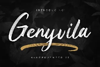 Genyvila font