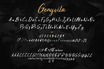 Genyvila font