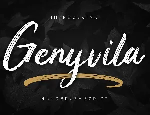 Genyvila font