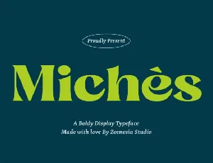 Miches font