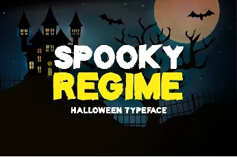 Spooky Regime Display Horror font