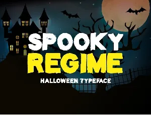 Spooky Regime Display Horror font