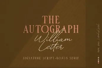 William Letter Signature font