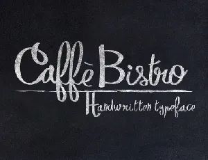 CaffÃ¨Bistro Script Free font