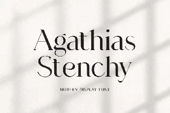 Agathias Stenchy font