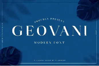 Geovani font