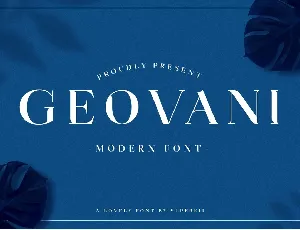 Geovani font