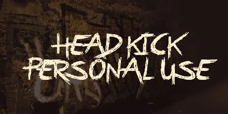 Head Kick Personal Use font