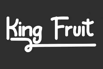 King Fruit Display font