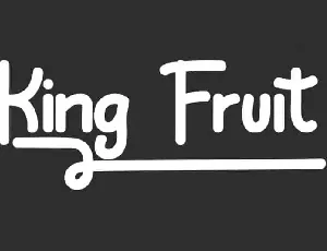 King Fruit Display font