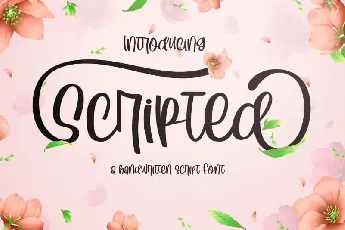 Scripted font