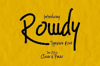 Rowdy Typeface font