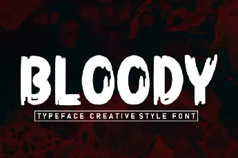 Bloody Display font