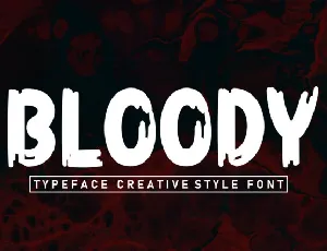 Bloody Display font