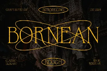 Bornean Rough font