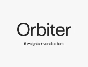 Orbiter Family font