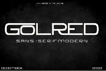 Golred font