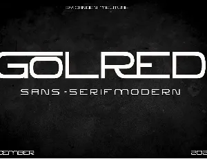 Golred font