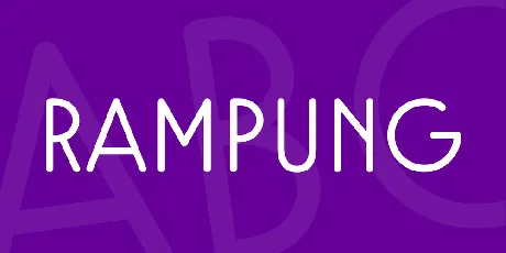 Rampung font